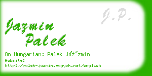 jazmin palek business card